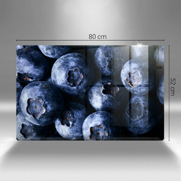 Placă sticla protectie aragaz Prim-plan cu fructe de padure