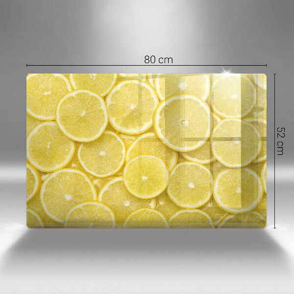 Placă sticla protectie aragaz Fructe de lamaie