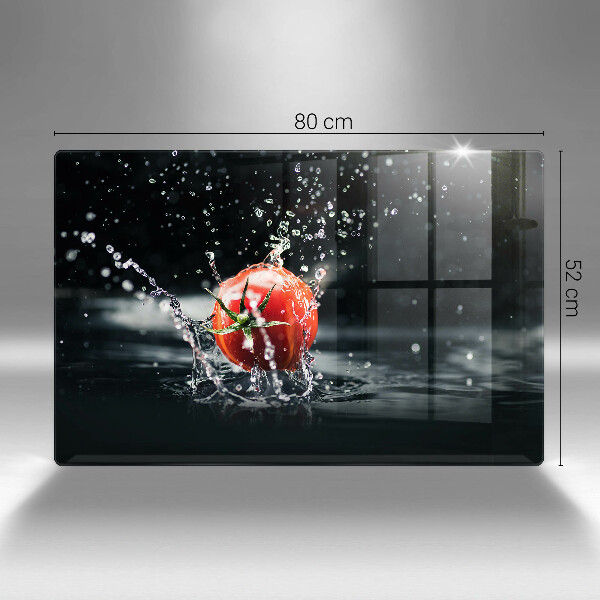 Placă din sticla protectie plita Roșie în apă