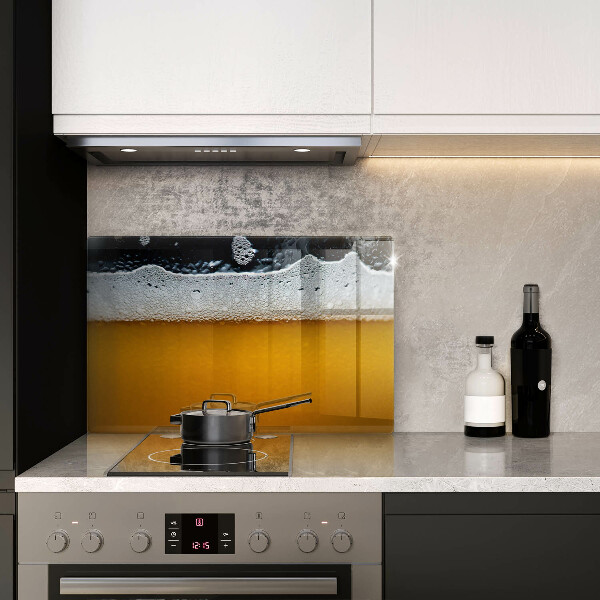 Placă din sticla protectie plita Bea spuma de bere