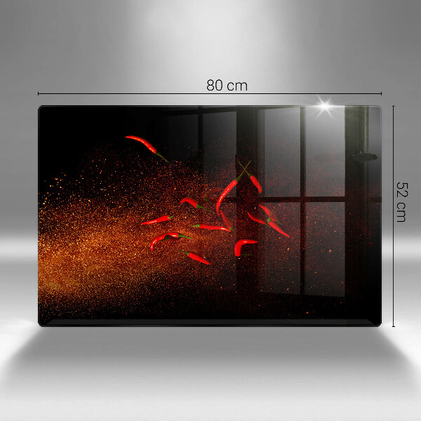 Placă din sticla protectie plita Ardei iute