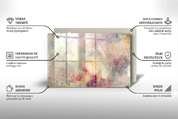 Placă din sticla protectie perete Vopsea textura de fundal