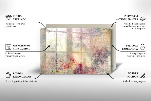 Placă din sticla protectie perete Vopsea textura de fundal