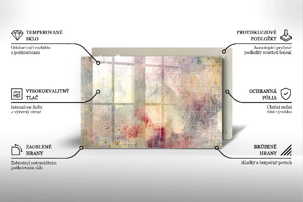 Placă din sticla protectie perete Vopsea textura de fundal