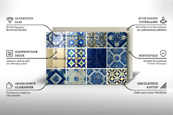 Placă sticla protectie aragaz Gresie decorativa placi