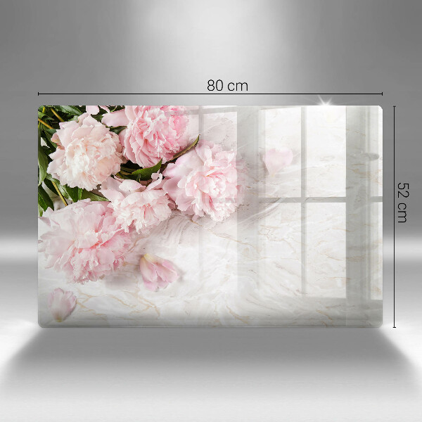 Placă sticla protectie aragaz Flori delicate de trandafiri