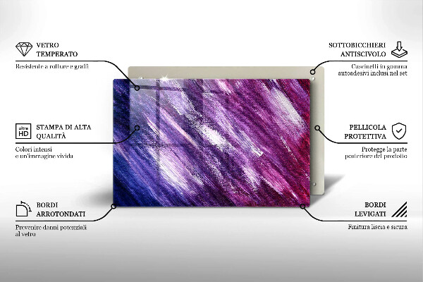 Placă sticla protectie aragaz Abstracția vopselei