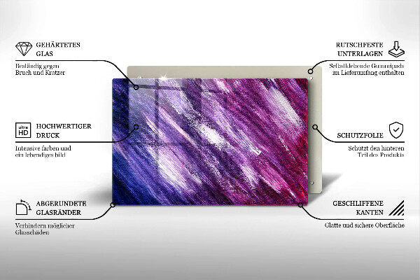 Placă sticla protectie aragaz Abstracția vopselei