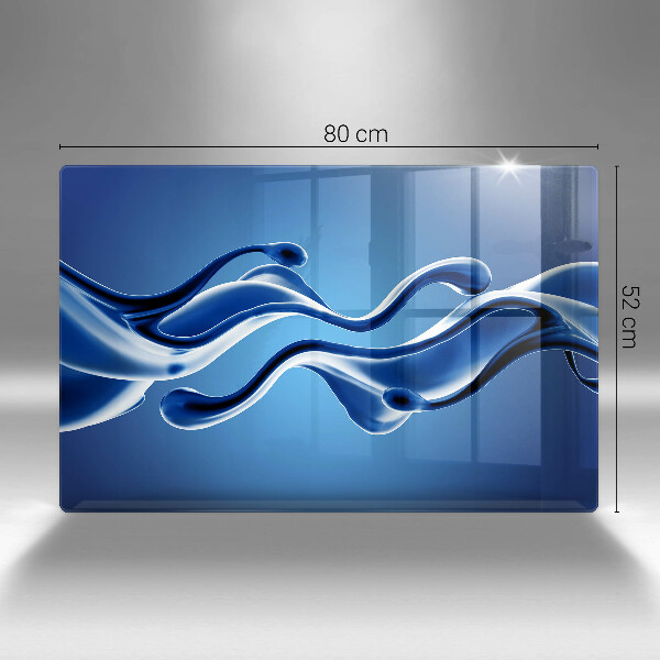 Placă din sticla protectie plita Abstracția fluidelor
