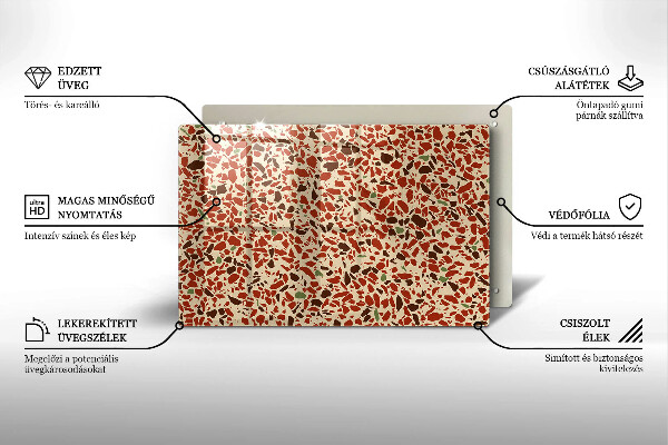 Placă din sticla protectie plita Gresie fină