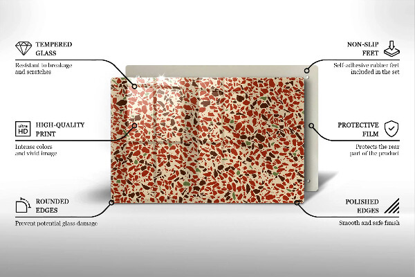 Placă din sticla protectie plita Gresie fină