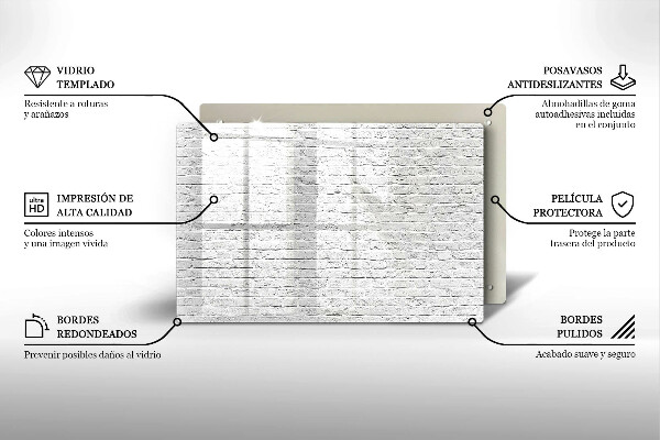 Placă sticla protectie aragaz Perete de cărămidă