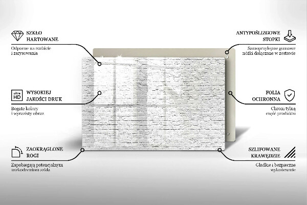 Placă sticla protectie aragaz Perete de cărămidă