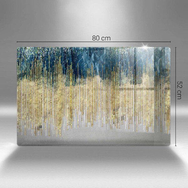 Placă din sticla protectie plita Abstracția designerului