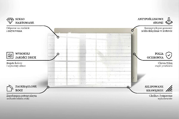 Placă sticla protectie aragaz Placi moderne luminoase