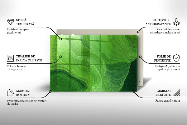 Placă sticla protectie aragaz Textura abstractă