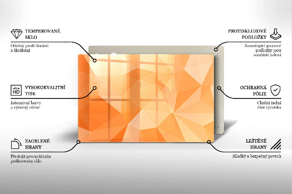 Placă din sticla protectie perete Fundal geometric