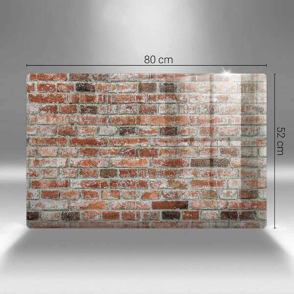 Placă din sticla protectie perete Zid vechi de cărămidă