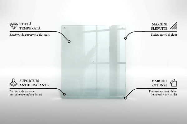 Placă sticla protectie transparentă aragaz 60x52 cm