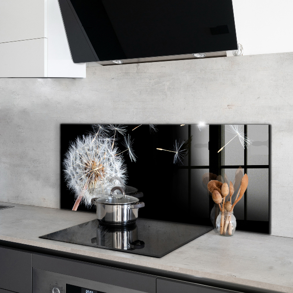 Sticlă printata bucătărie Păpădie păpădia în vânt