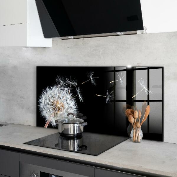 Sticlă printata bucătărie Păpădie păpădia în vânt