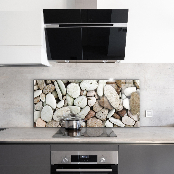 Sticlă pentru bucătărie Plaja pietroasa
