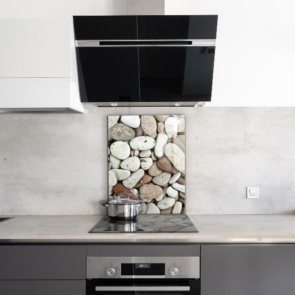 Sticlă pentru bucătărie Plaja pietroasa