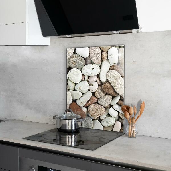 Sticlă pentru bucătărie Plaja pietroasa