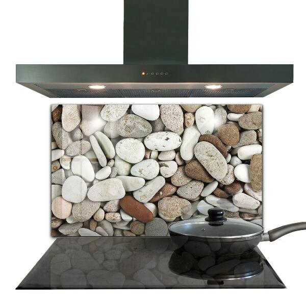 Sticlă pentru bucătărie Plaja pietroasa