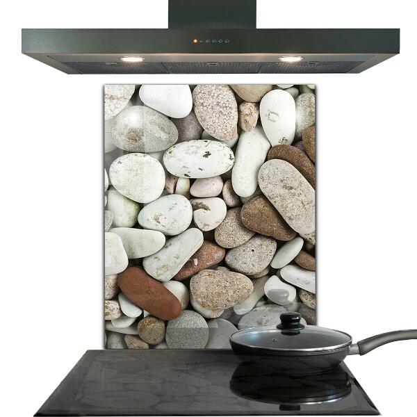 Sticlă pentru bucătărie Plaja pietroasa