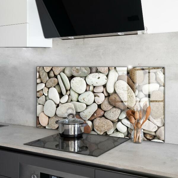 Sticlă pentru bucătărie Plaja pietroasa