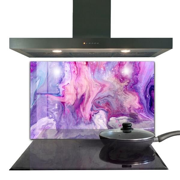 Sticlă pentru bucătărie Abstracție roz