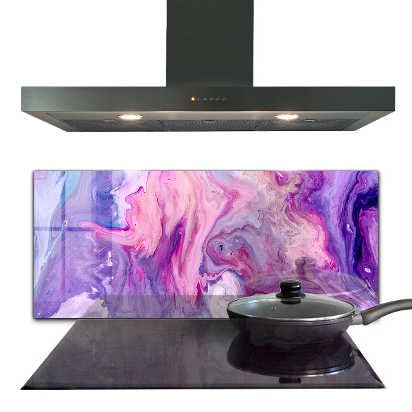 Sticlă pentru bucătărie Abstracție roz