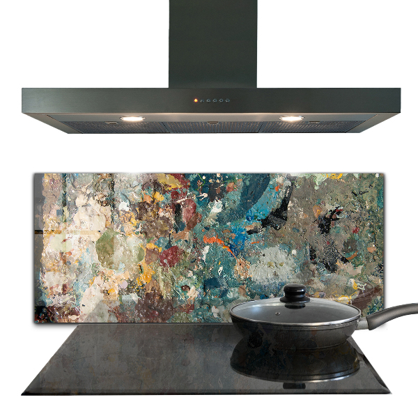 Sticlă bucătărie Textura vopsea în ulei