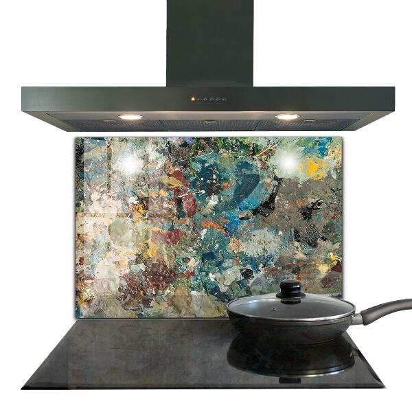 Sticlă bucătărie Textura vopsea în ulei