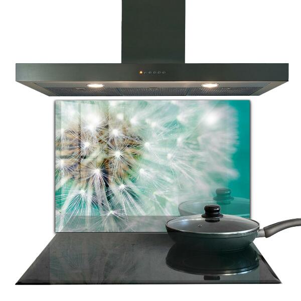 Sticlă printata bucătărie Papadie în planta de vânt