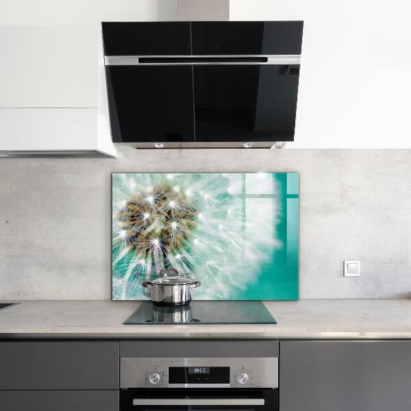 Sticlă printata bucătărie Papadie în planta de vânt