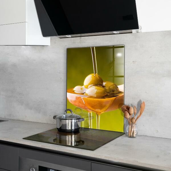 Sticlă bucătărie Ulei de măsline proaspăt presat