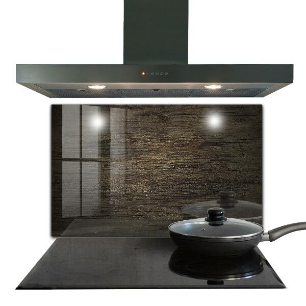 Sticlă bucătărie Textura retro din lemn