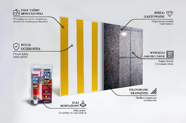 Sticlă pentru bucătărie Textura metalică vintage