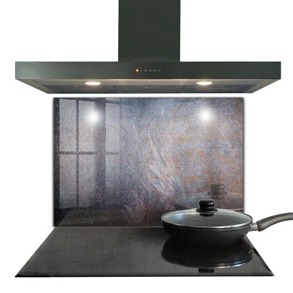 Sticlă pentru bucătărie Textura metalică vintage