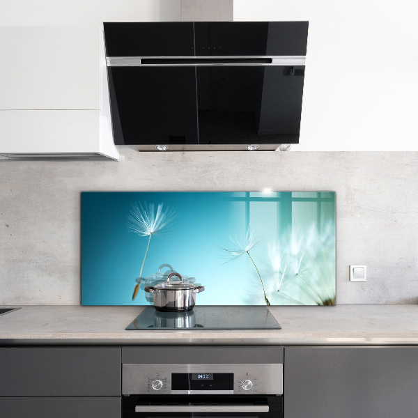 Sticlă printata bucătărie Păpădie păpădia în vânt