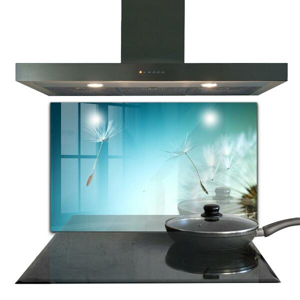 Sticlă printata bucătărie Păpădie păpădia în vânt