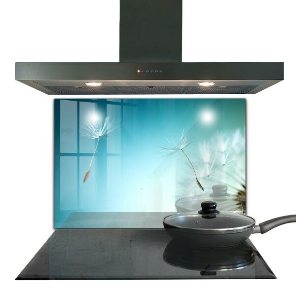 Sticlă printata bucătărie Păpădie păpădia în vânt