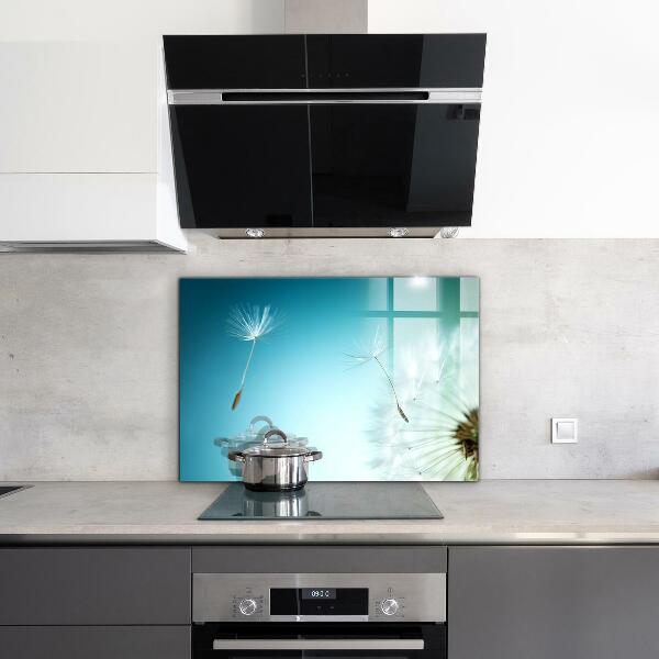 Sticlă printata bucătărie Păpădie păpădia în vânt