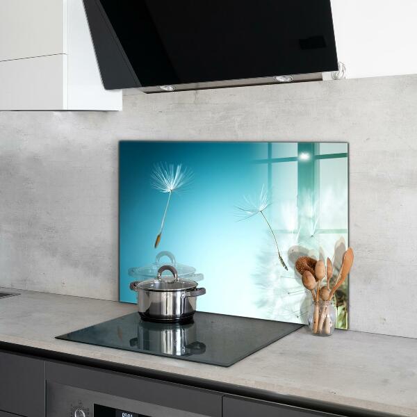 Sticlă printata bucătărie Păpădie păpădia în vânt