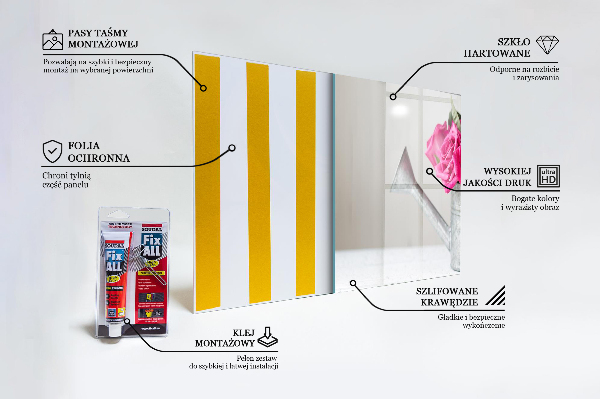 Sticlă printata bucătărie Adapatoare cu un buchet de trandafiri