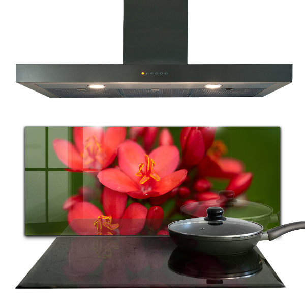 Sticlă printata bucătărie Muguri de flori înfloriți