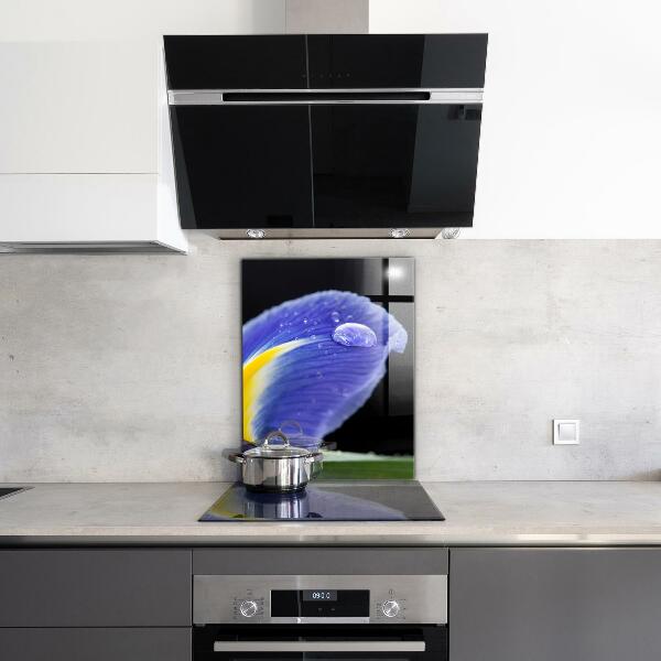 Sticlă bucătărie Floare de iris violet