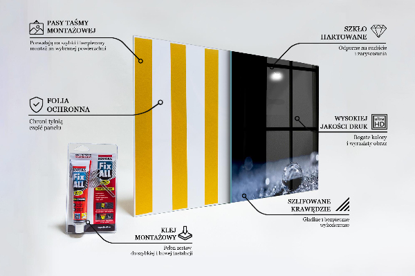 Sticlă pentru bucătărie Un strop de rouă dimineața